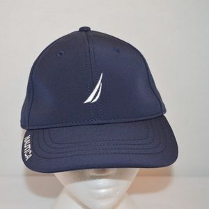 blue strapback hat